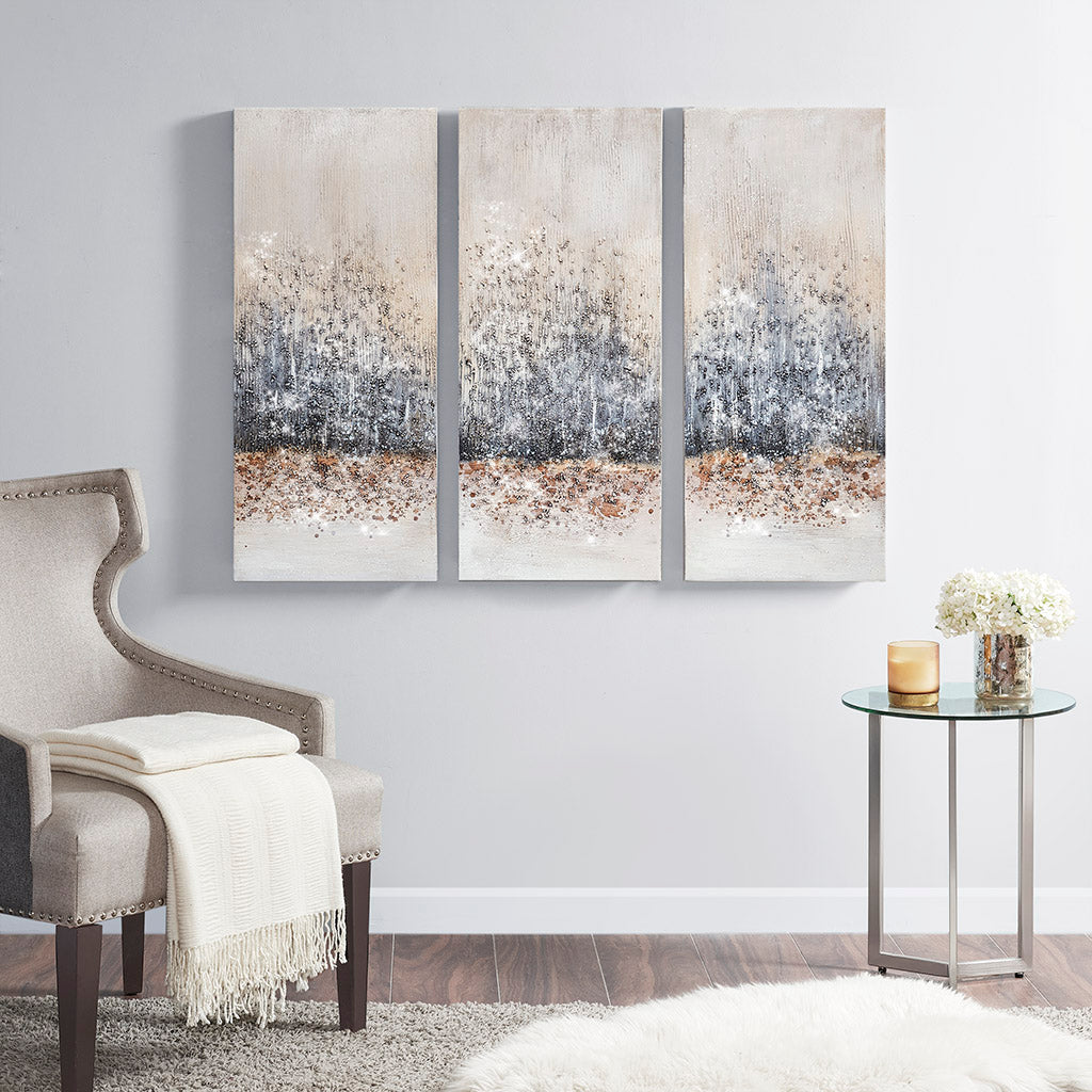 3-Piece Canvas Wall Art Set with Abstract Design