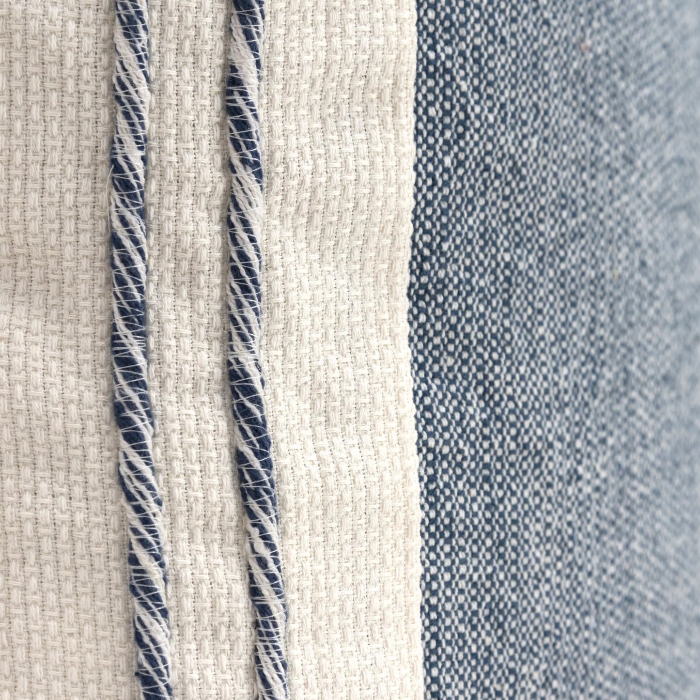 Woven Color Block Throw Pillow