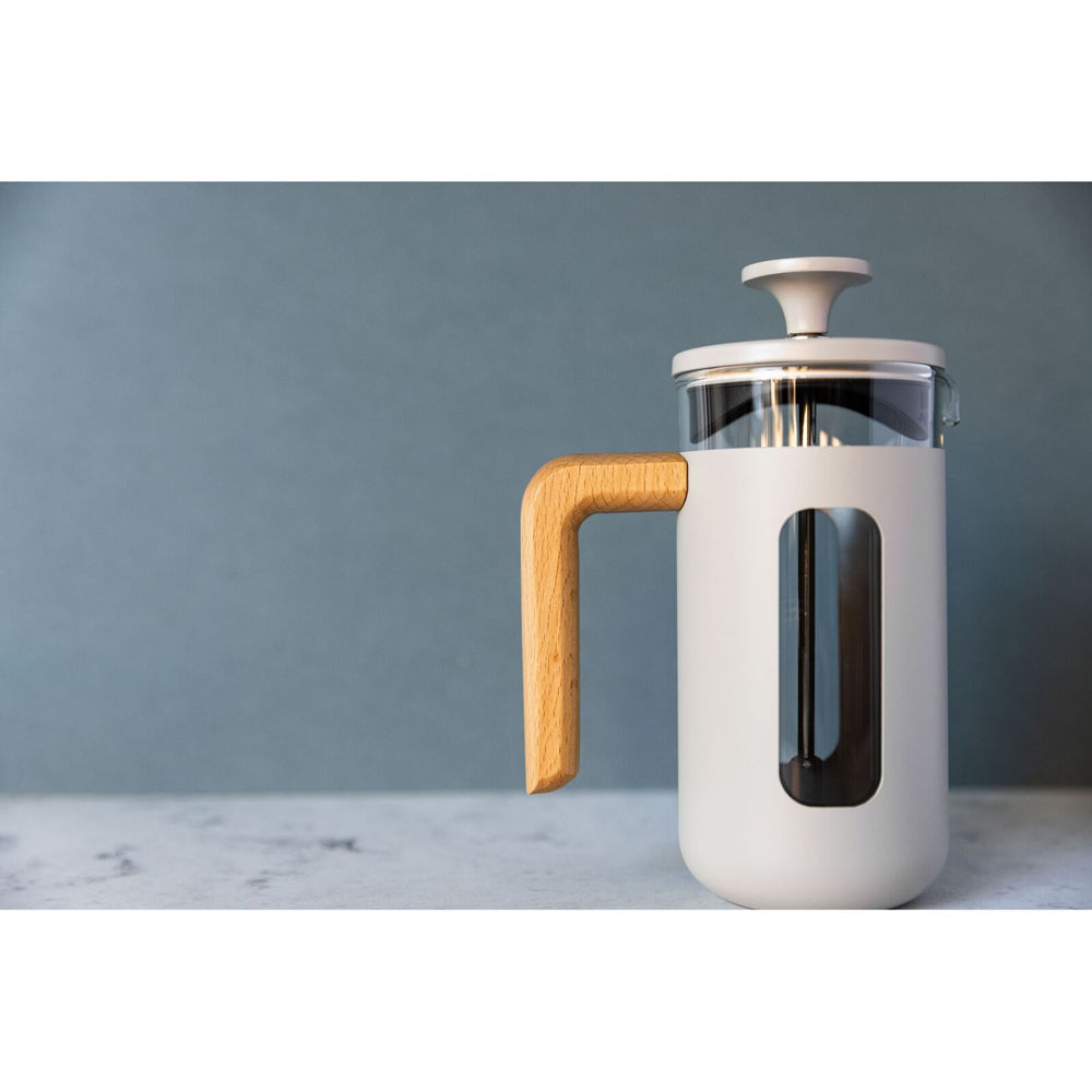 La Cafetiere Pisa 3-Cup 350ml Stainless Steel/Glass French Press (Latte)