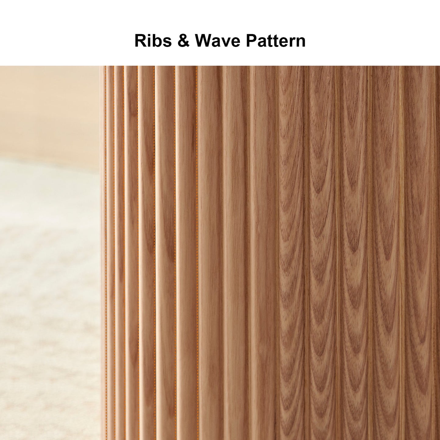 Volet 47.24" Round Dining Table with Wave Pattern Base