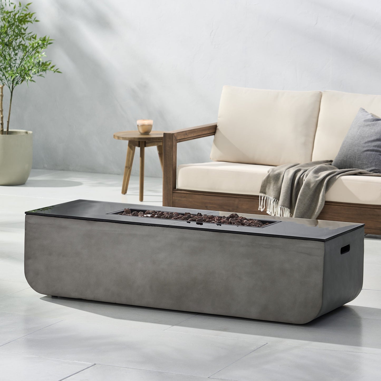 Outdoor Concrete Firepit