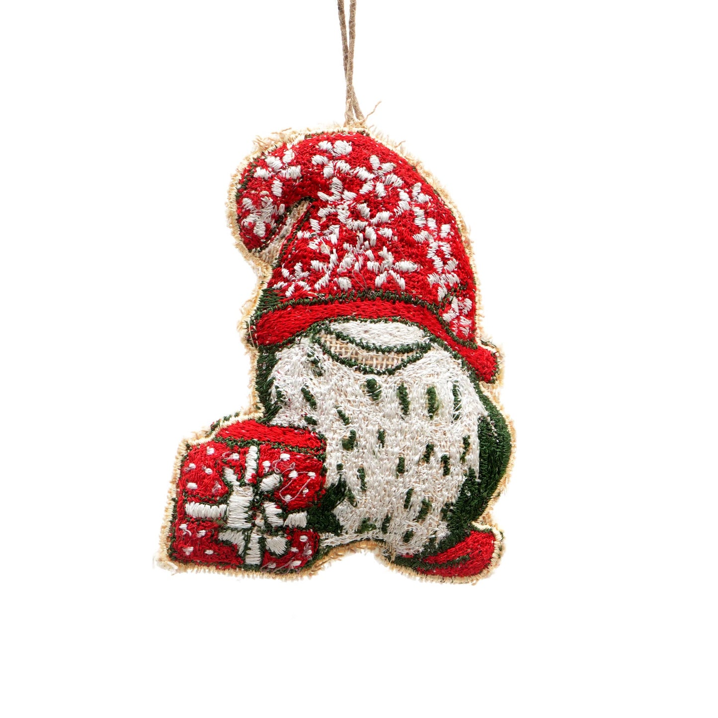 Santa's Gift Hanging Ornament, Set of 6