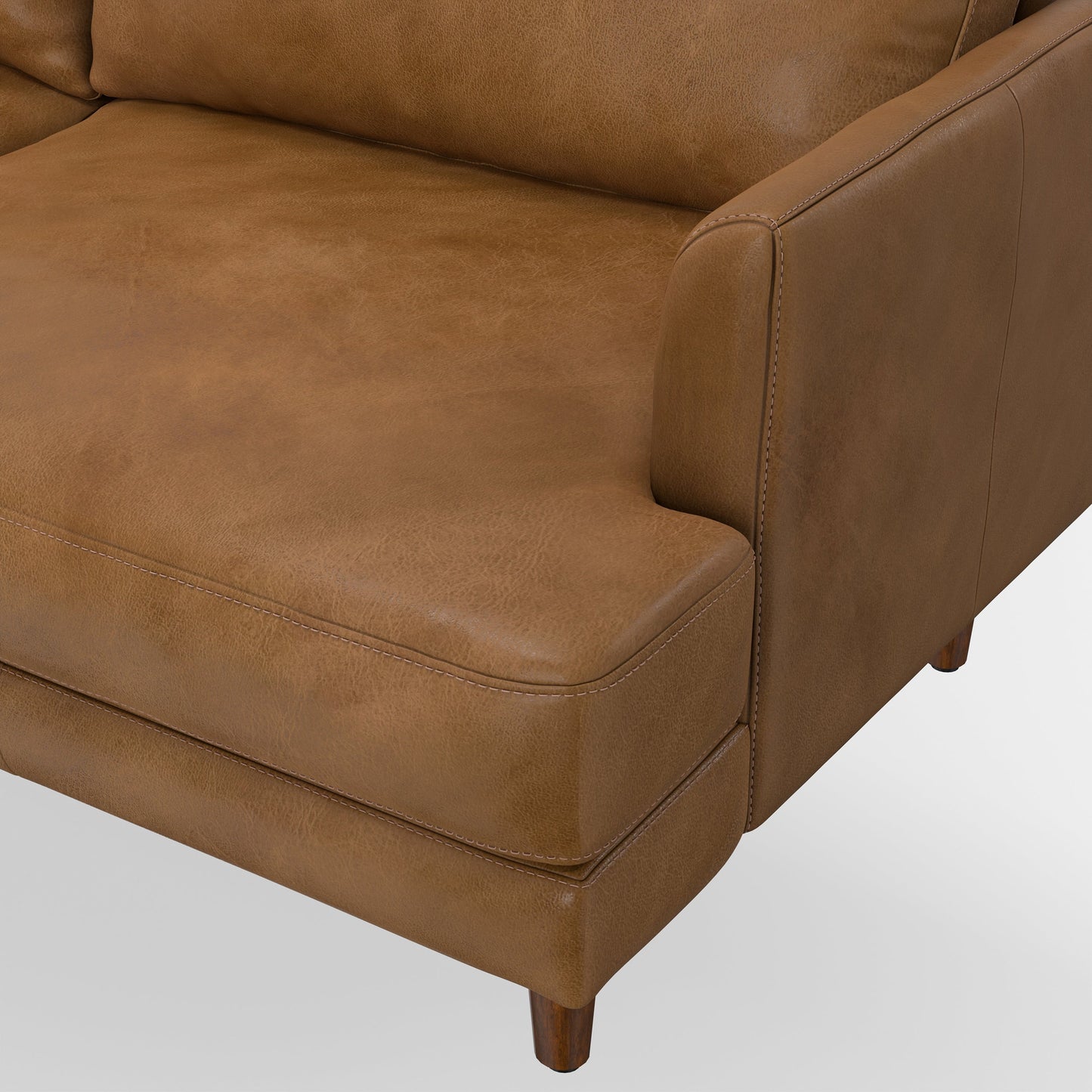 Melodia 76" Upholstered Sofa with Loose Back and Seat Cushion