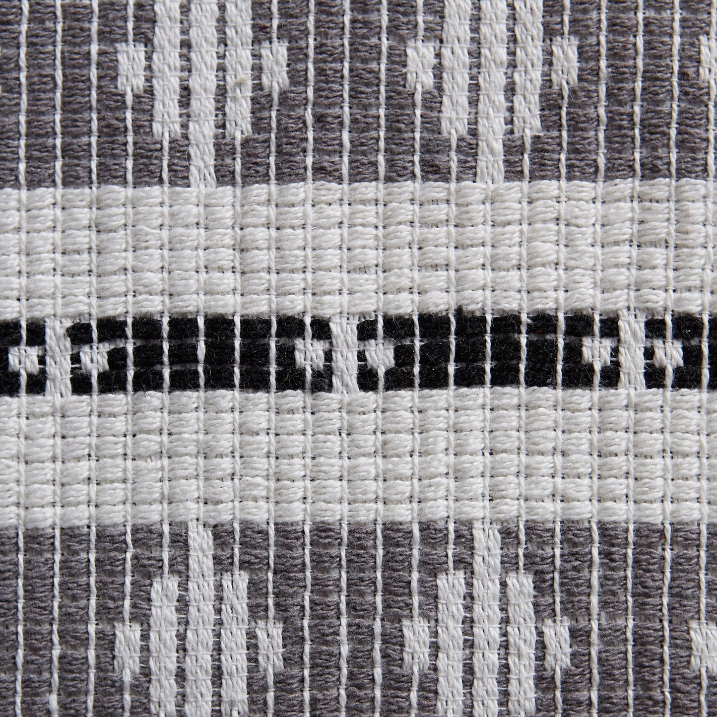 Black/Gray Colby Southwest Table Runner 15X72