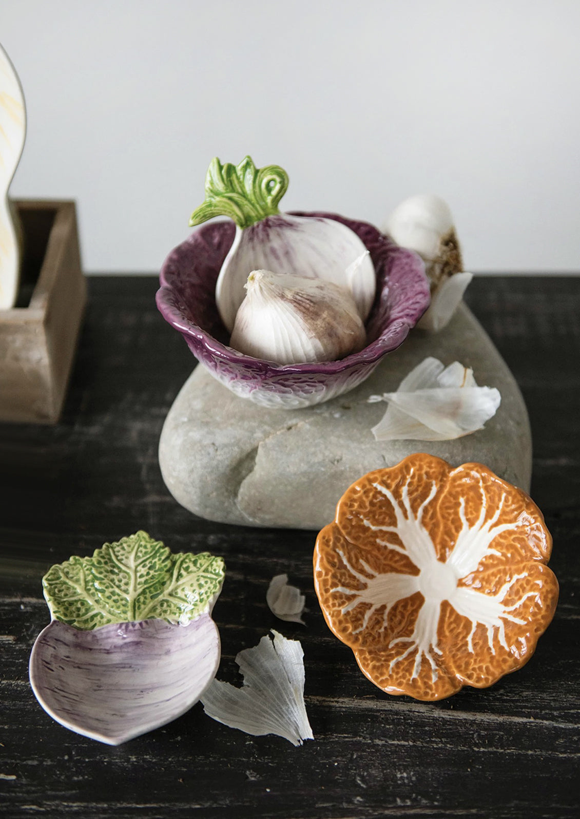 Cabbage Nesting Ceramic Bowl