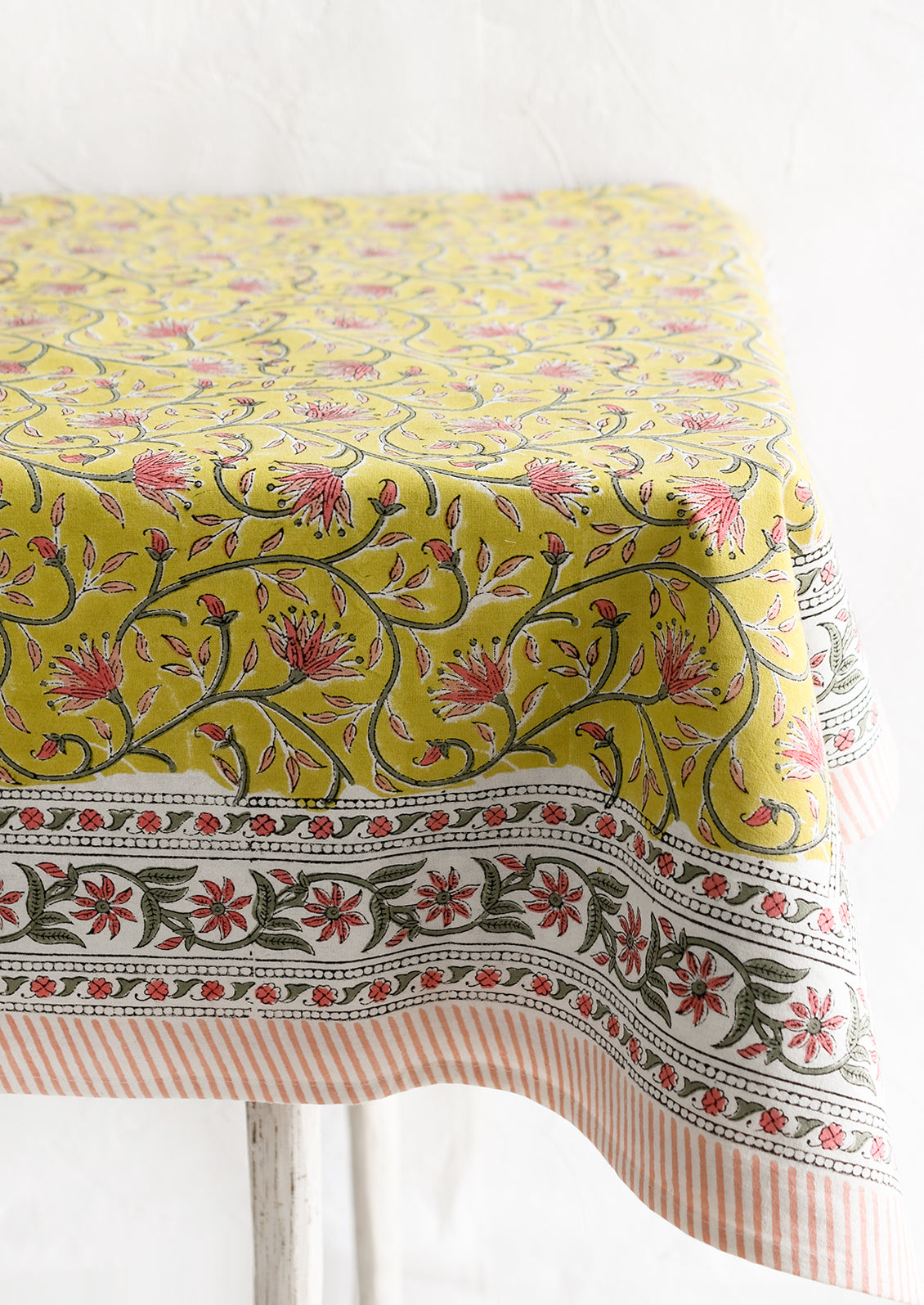 Calla Block Printed Tablecloth