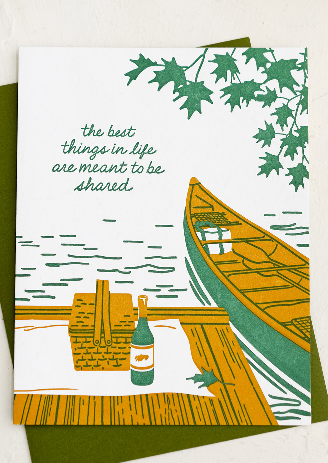 Canoe For Two Card