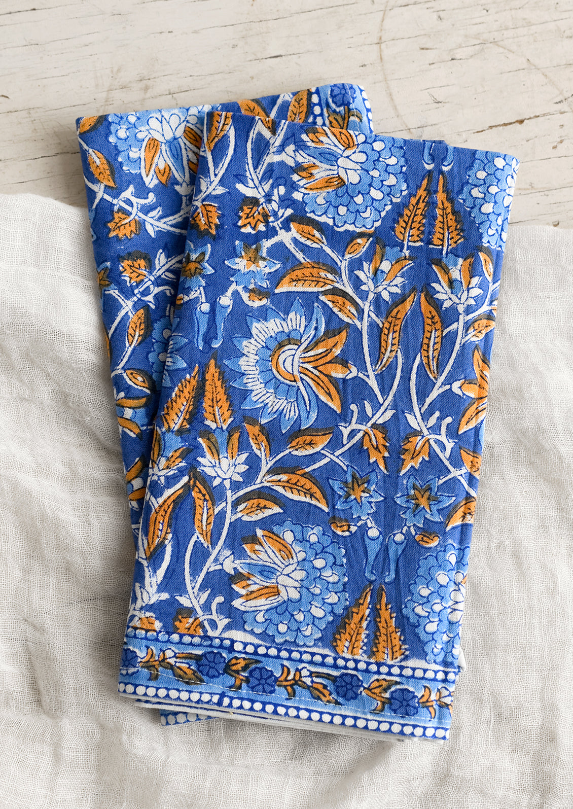 Capri Block Print Napkin Set