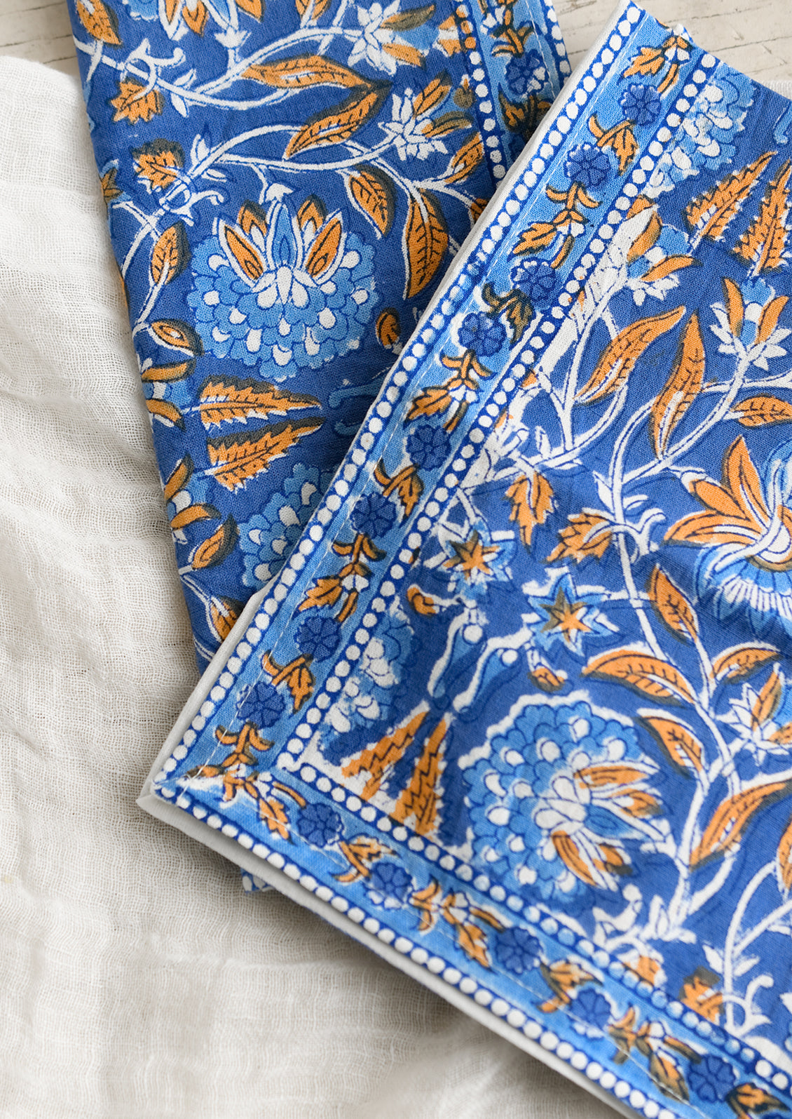 Capri Block Print Napkin Set