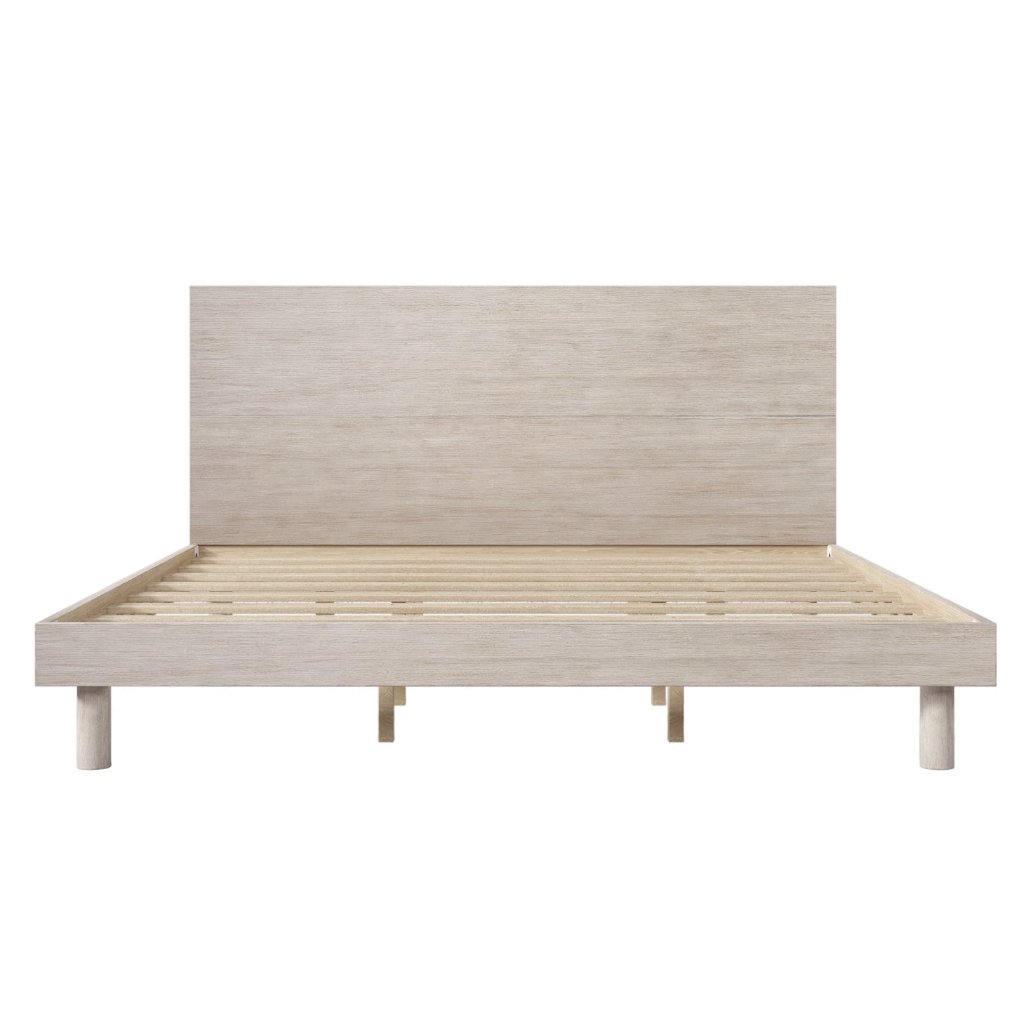 Carter Stone Gray Modern Platform Bed