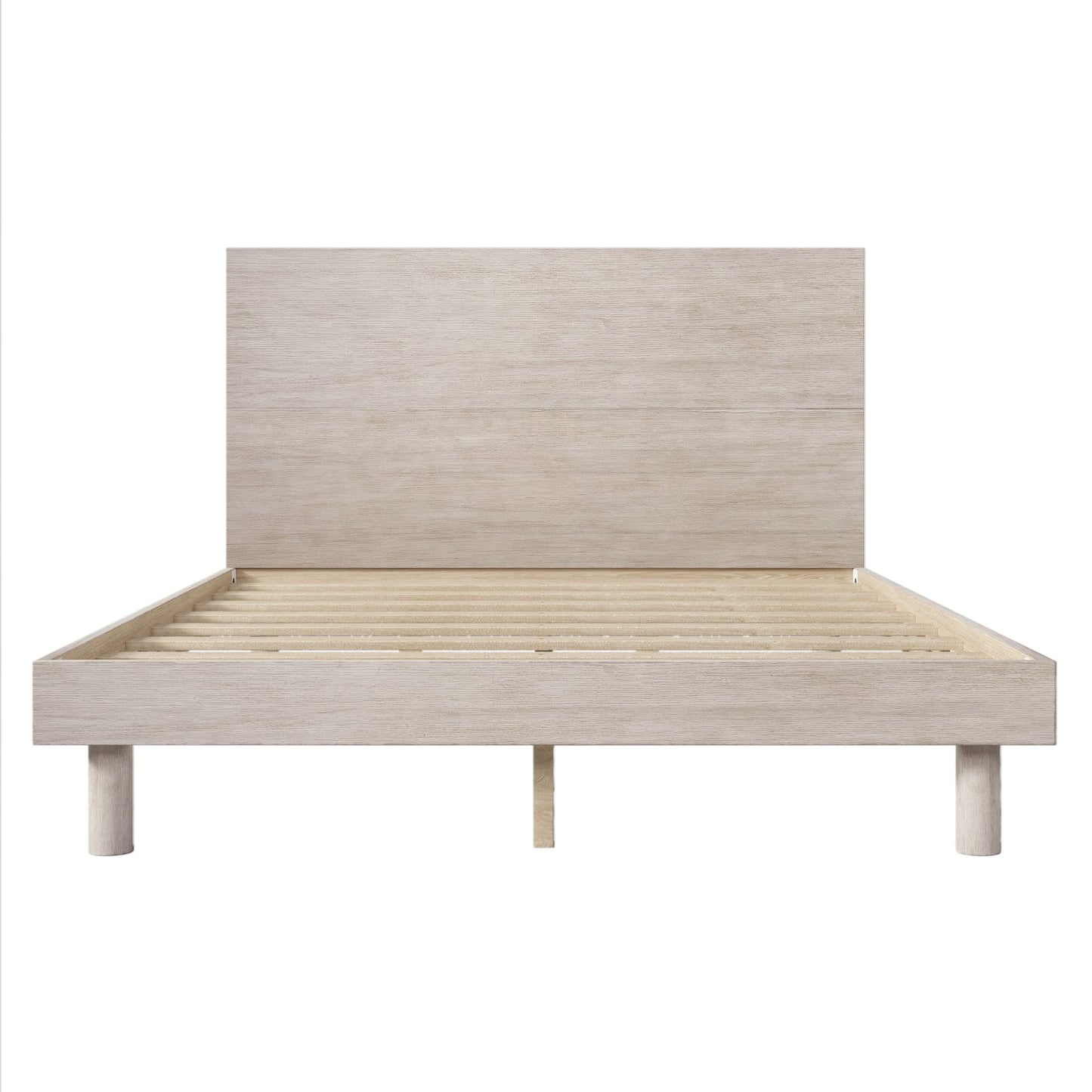 Carter Stone Gray Modern Platform Bed