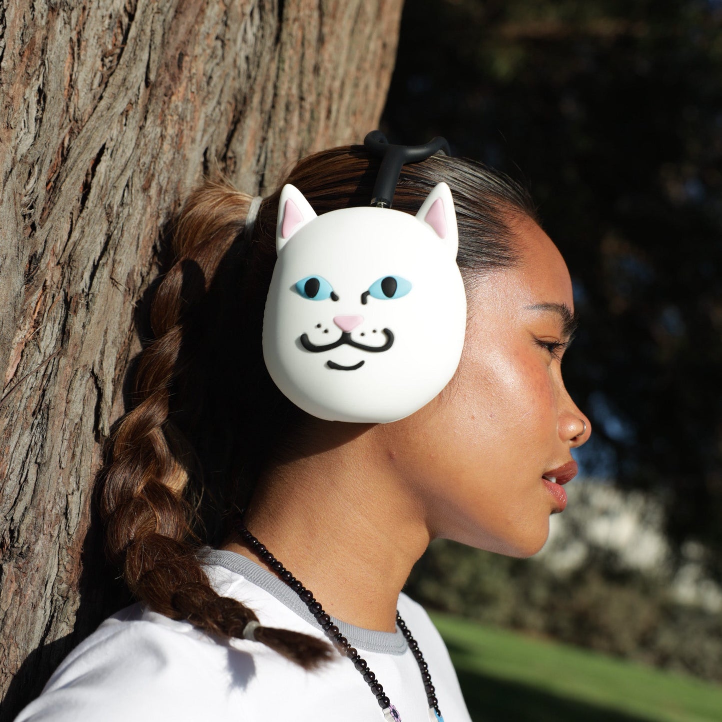 CASETiFY x Ripndip Lord Nermal 3D Airpods Max Cover (White)