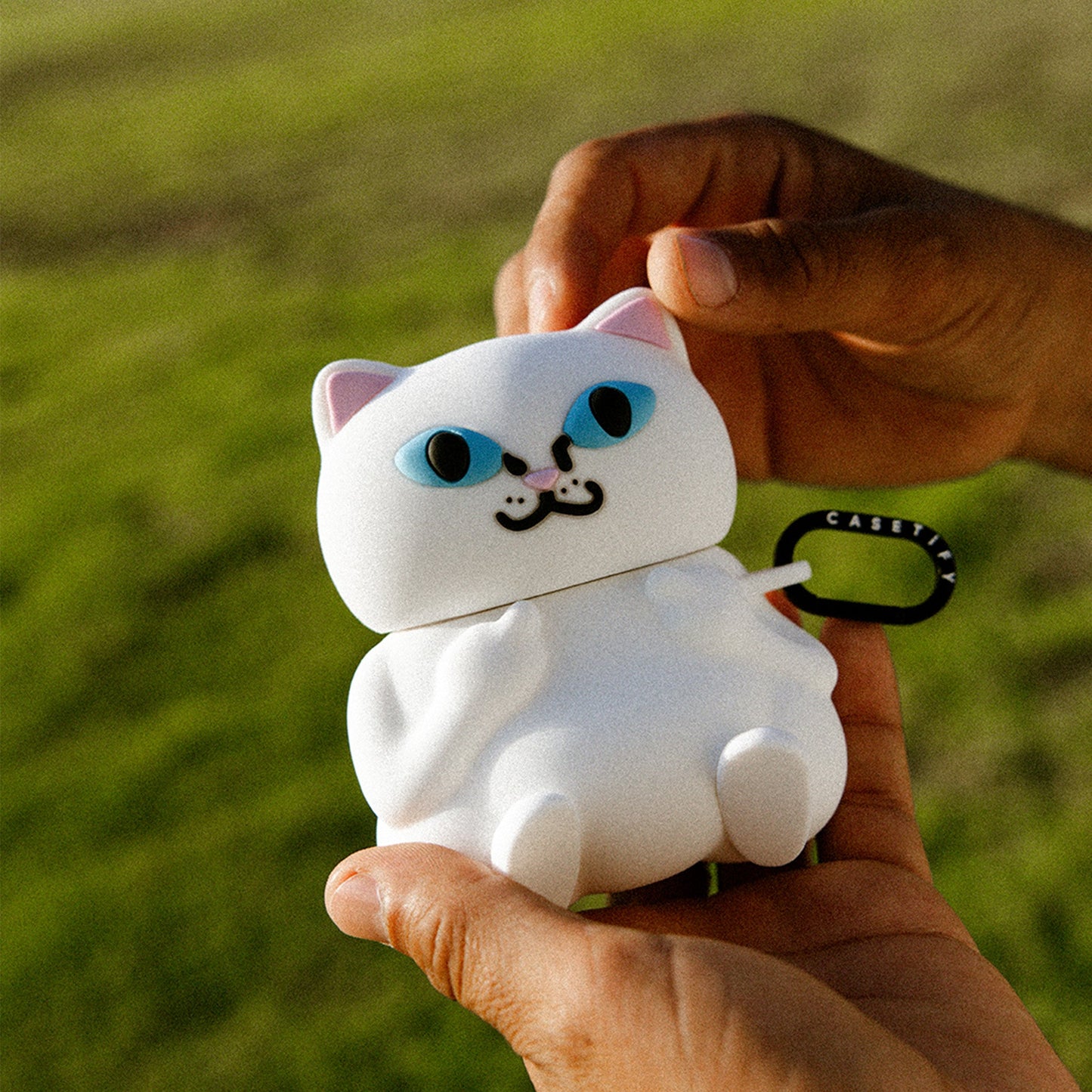 CASETiFY x Ripndip Lord Nermal 3D Airpods Pro Case (White)