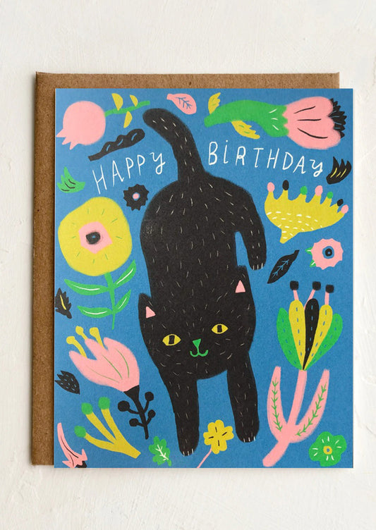 Black Cat Birthday Card