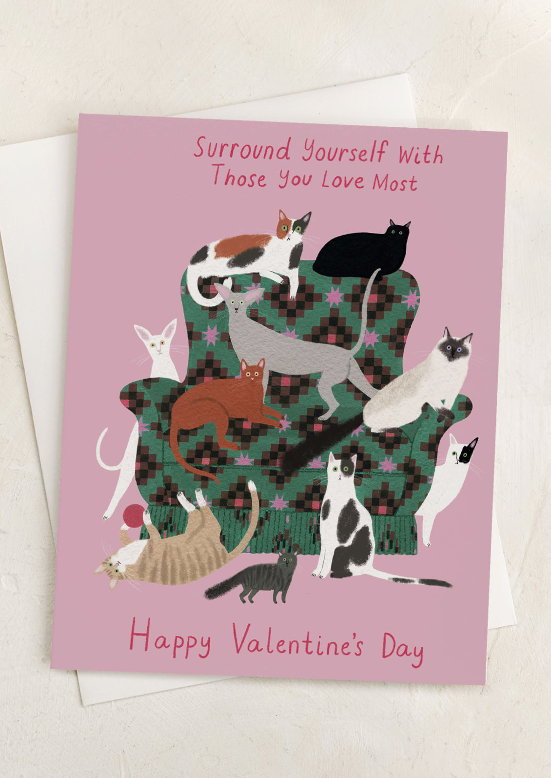 Cat Lady Valentine's Day Card
