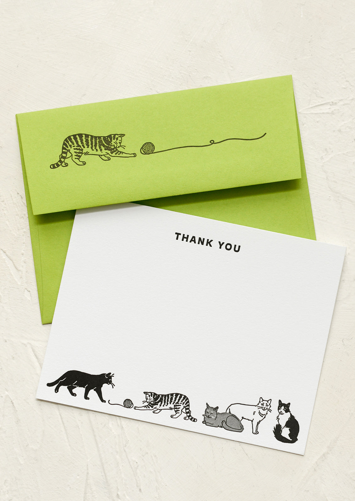 Cats At Play Thank You Card Set