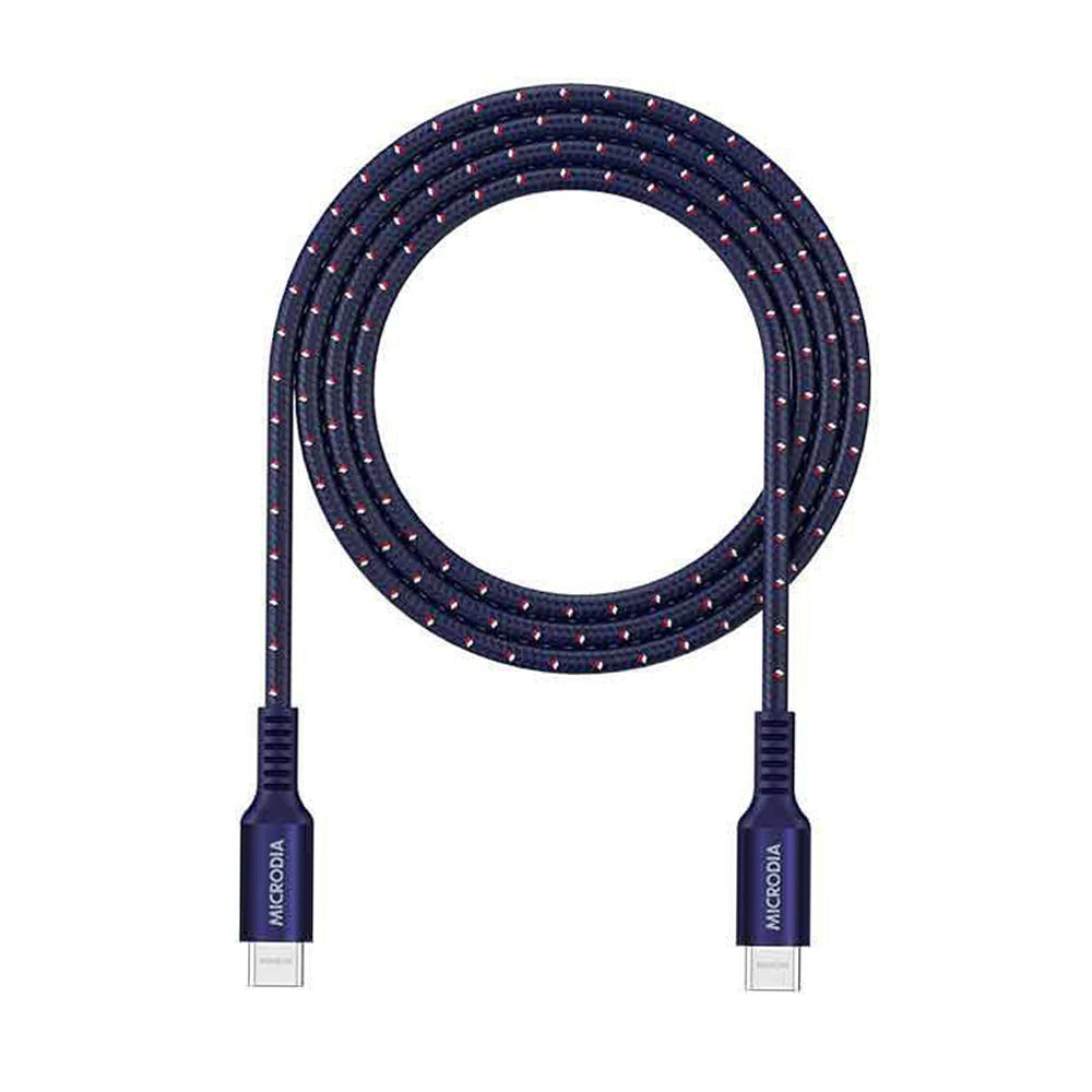 Microdia ExeCable Tweed PD240W USB-C Cable 1.8m (Navy)