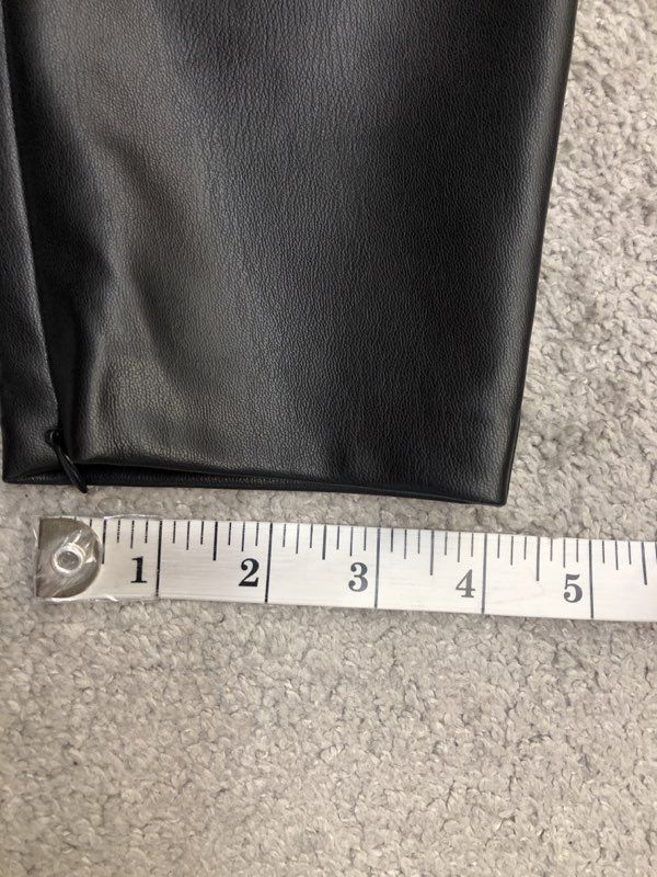 ZARA Pants Womens Black Medium Leather Ankle Skinny Pant High Rise Pockets