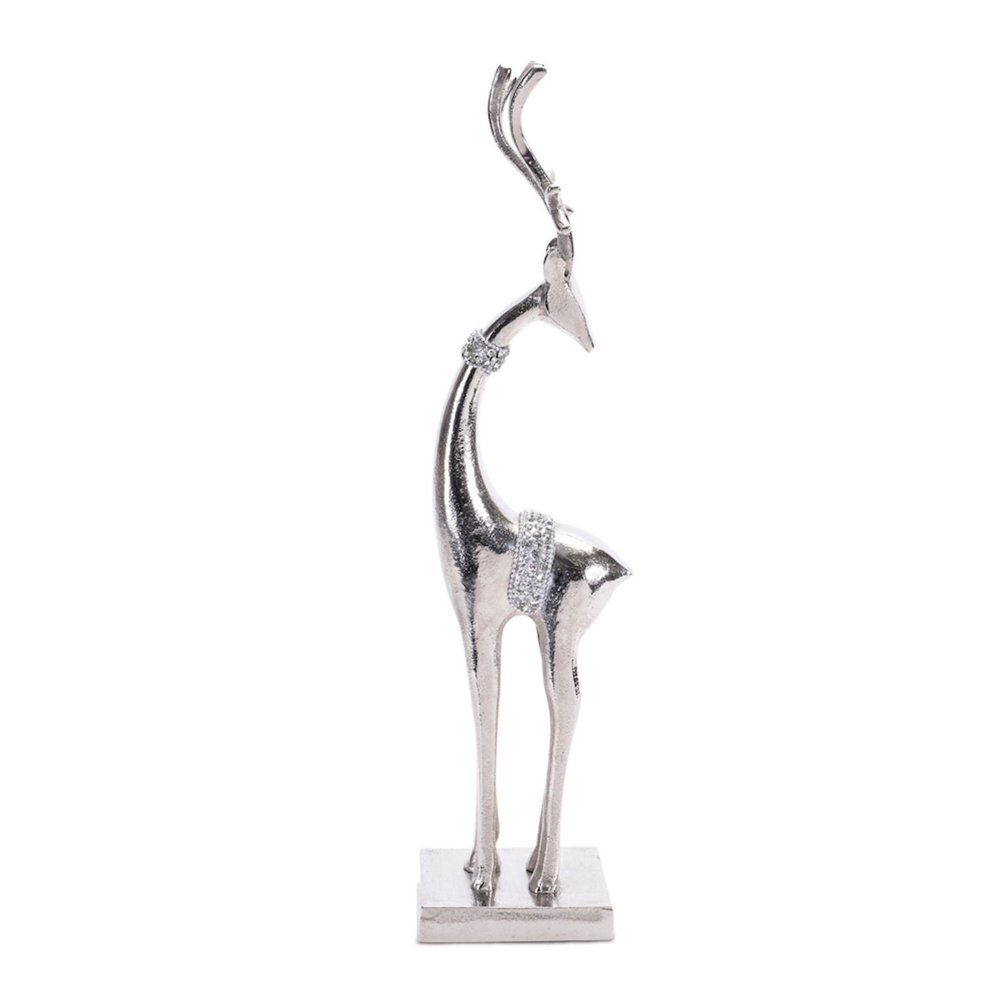 Aluminum Metal Holiday Deer, Set of 2
