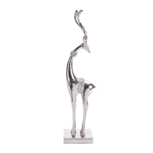Aluminum Metal Holiday Deer, Set of 2