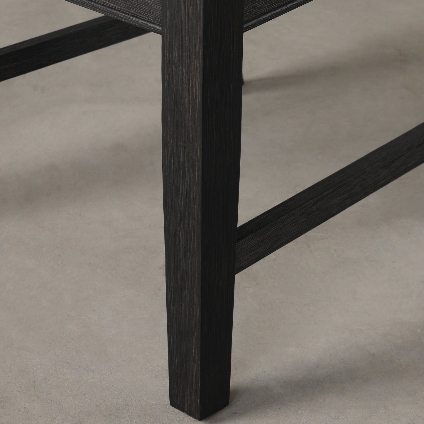 Upholstered Dining Chair with Slatted Back, Set of 2