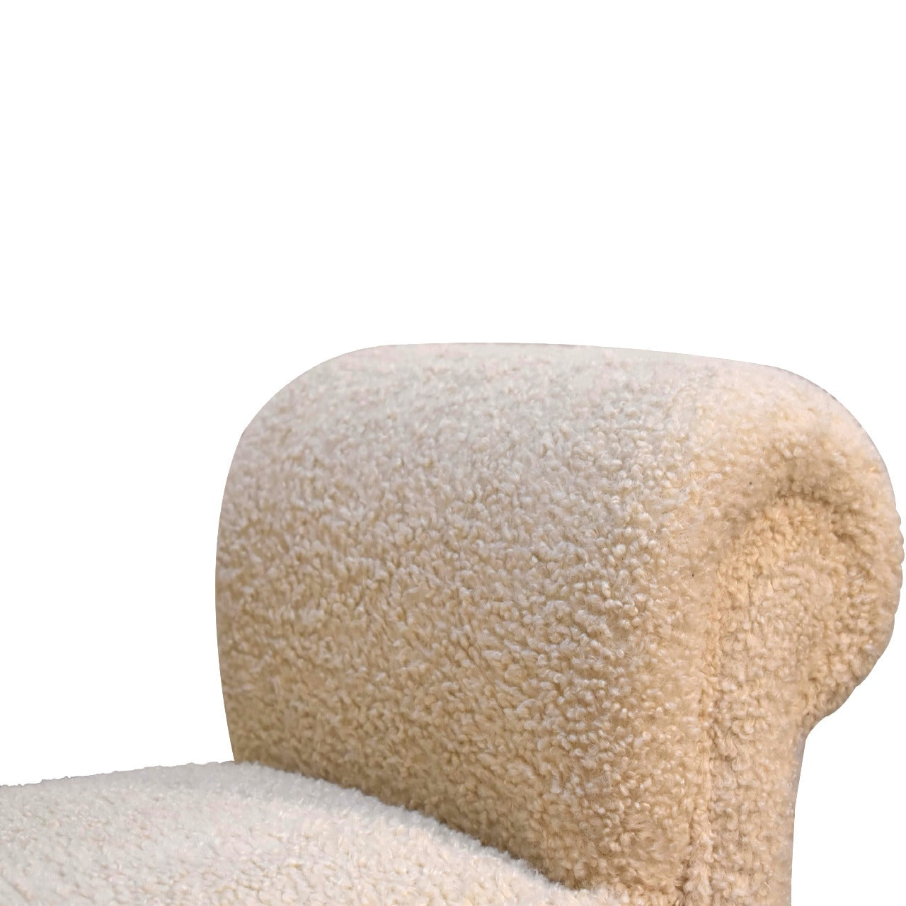Upholstered Bench with Fluted Legs and Rolled Arm