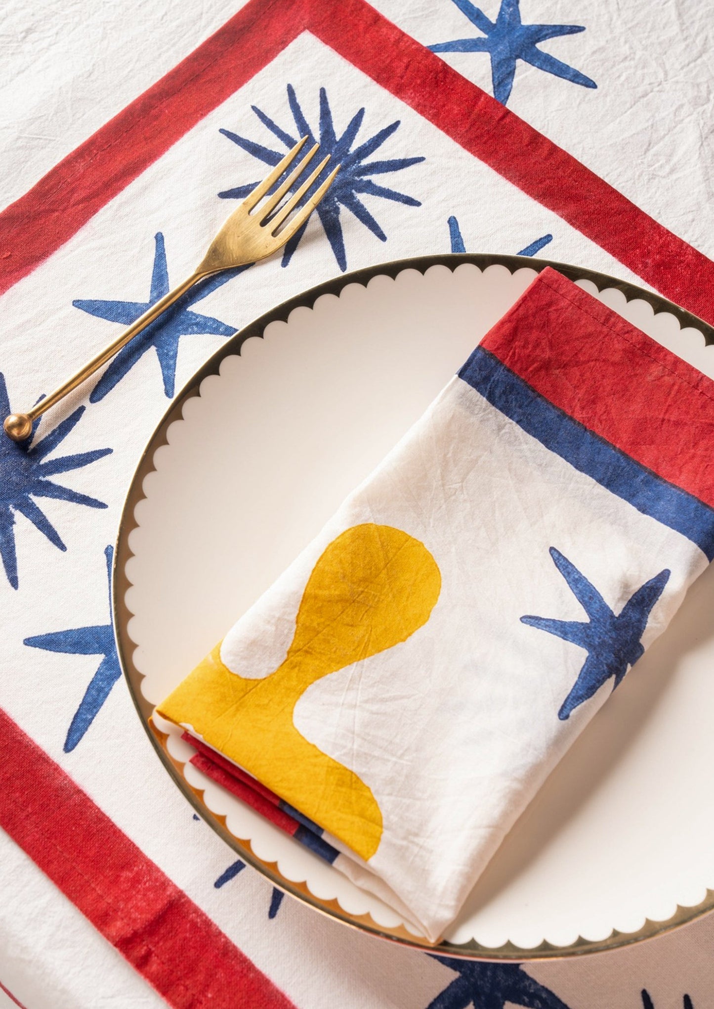 Celestial Block Print Placemat