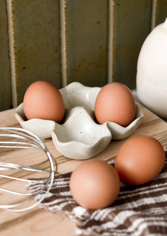 Speckled Ceramic Egg Holder