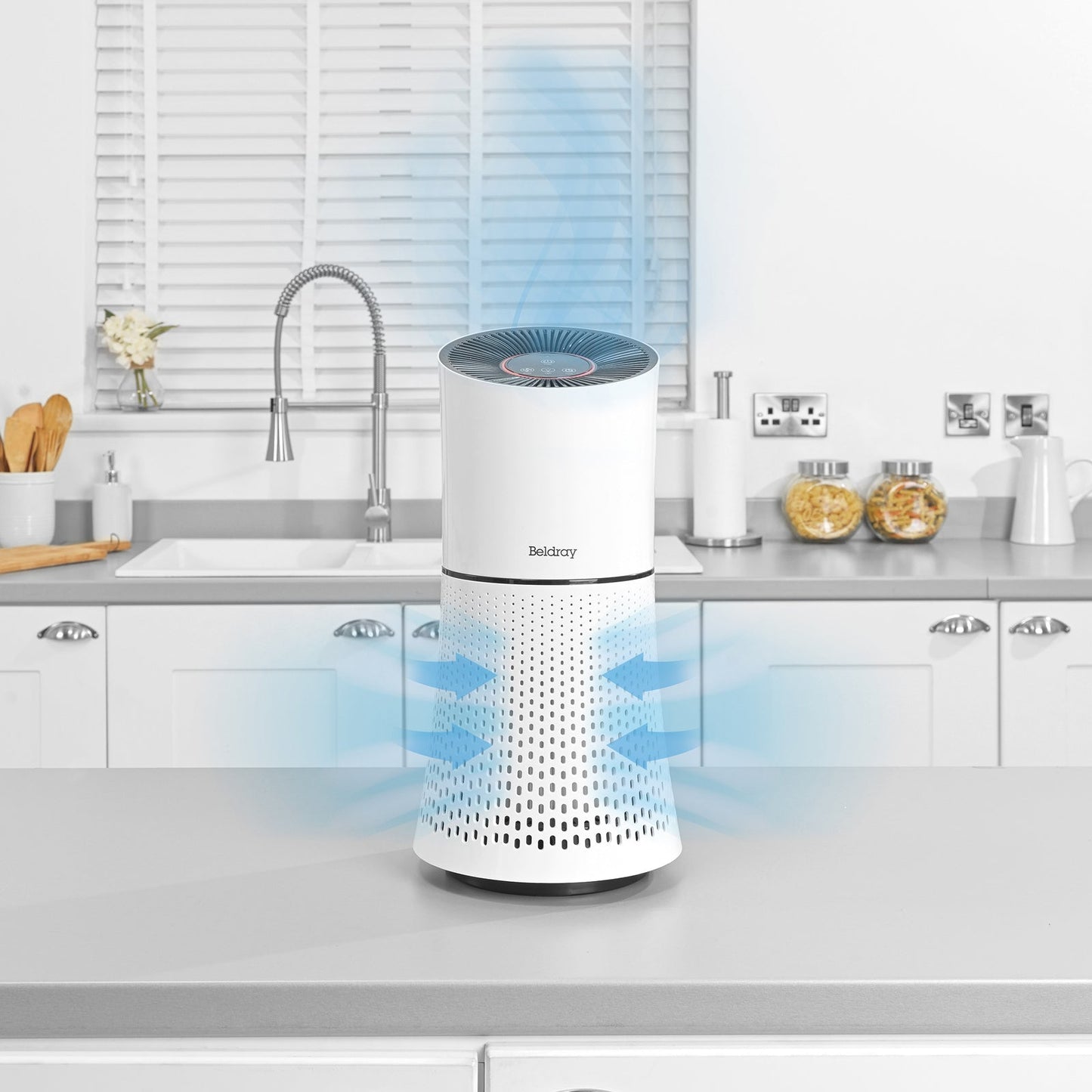 Beldray Total Air Purifier Lightweight/Compact 31.5x28x18cm
