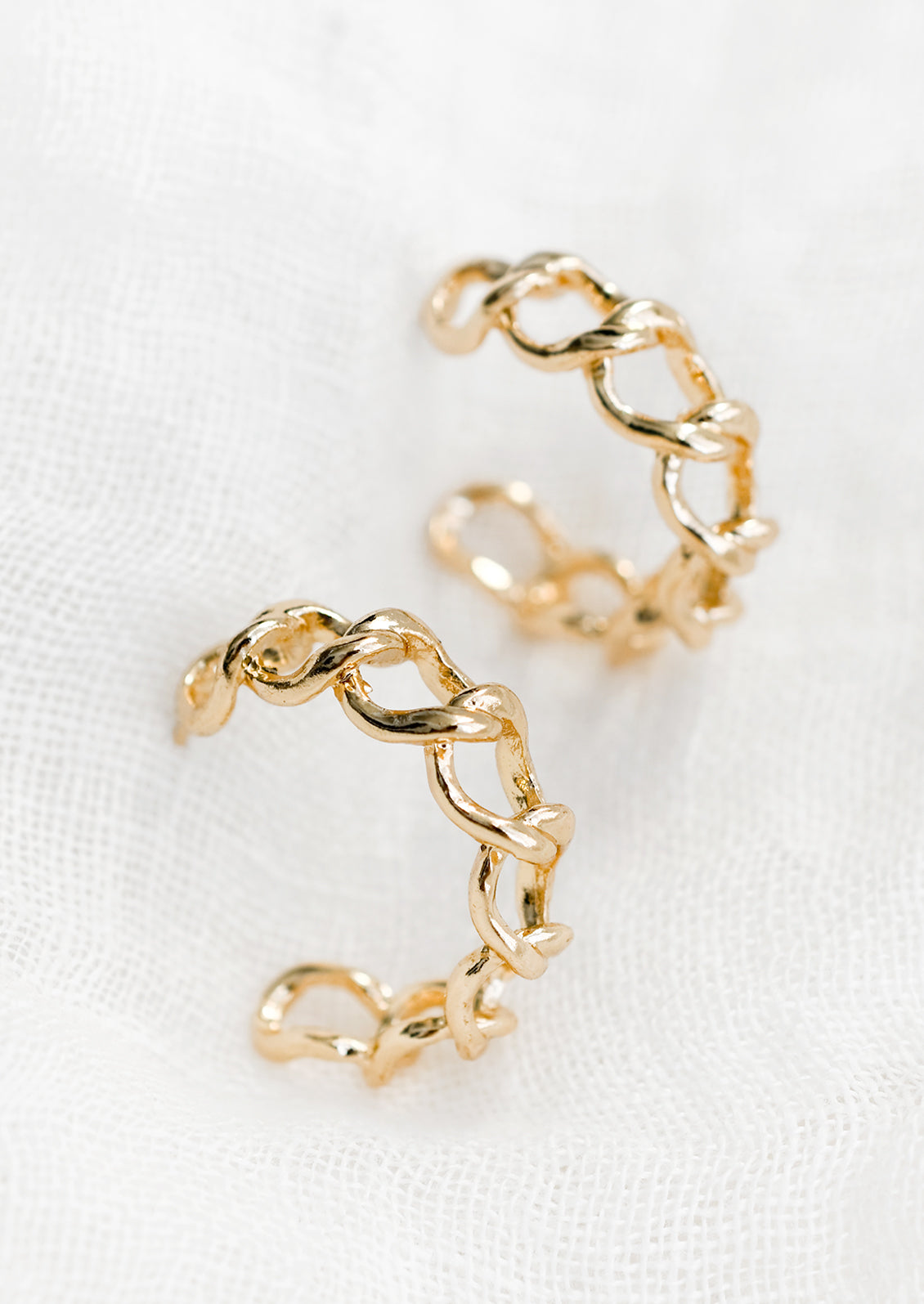 Chainlink Hoop Earrings