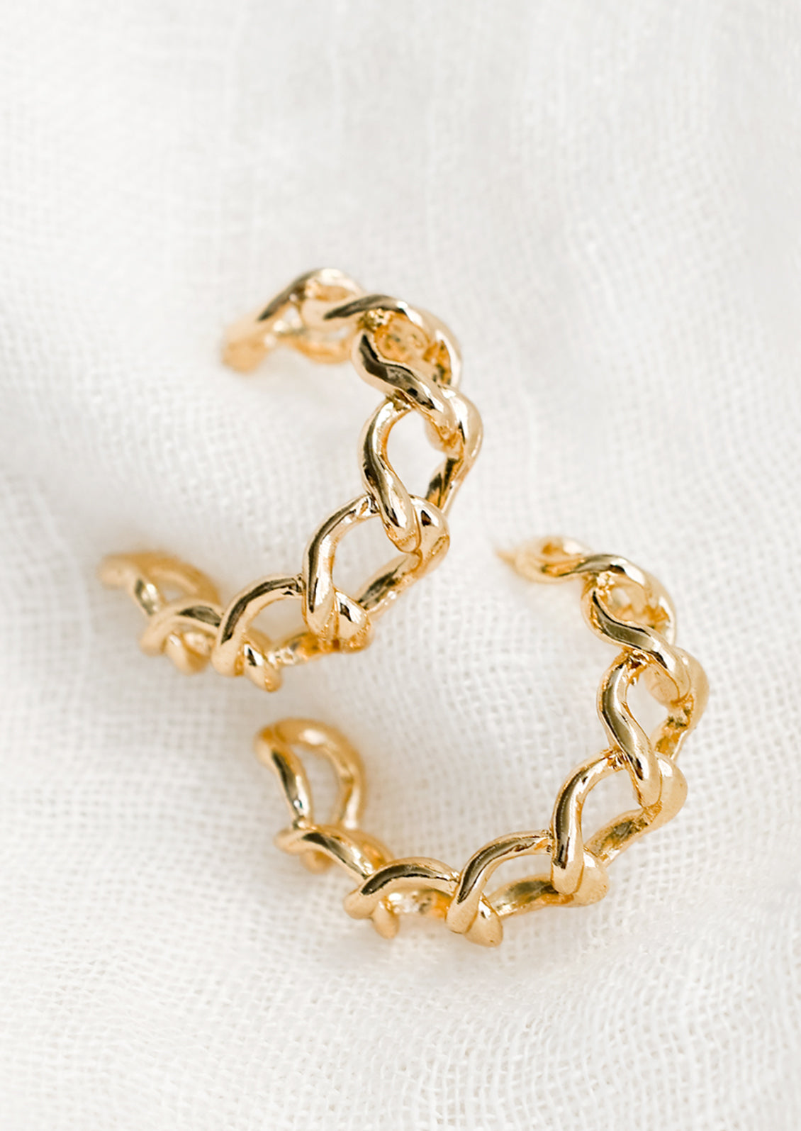 Chainlink Hoop Earrings