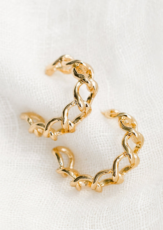 Chainlink Hoop Earrings