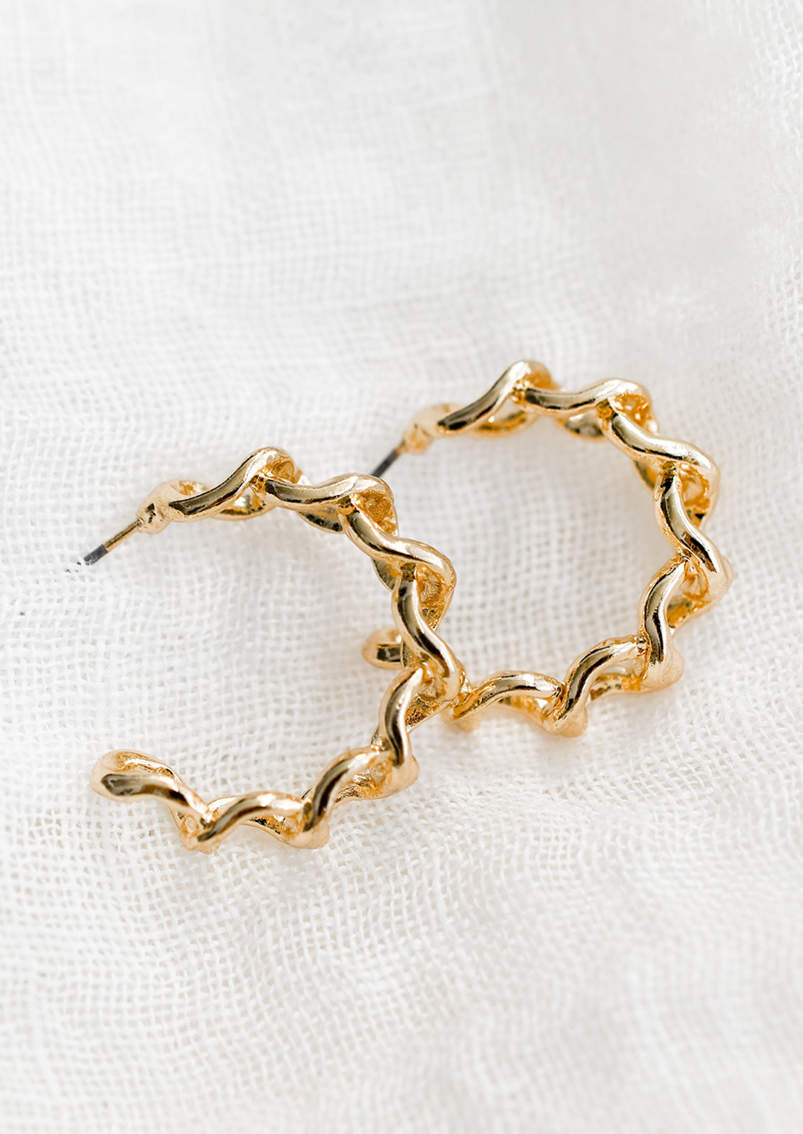 Chainlink Hoop Earrings
