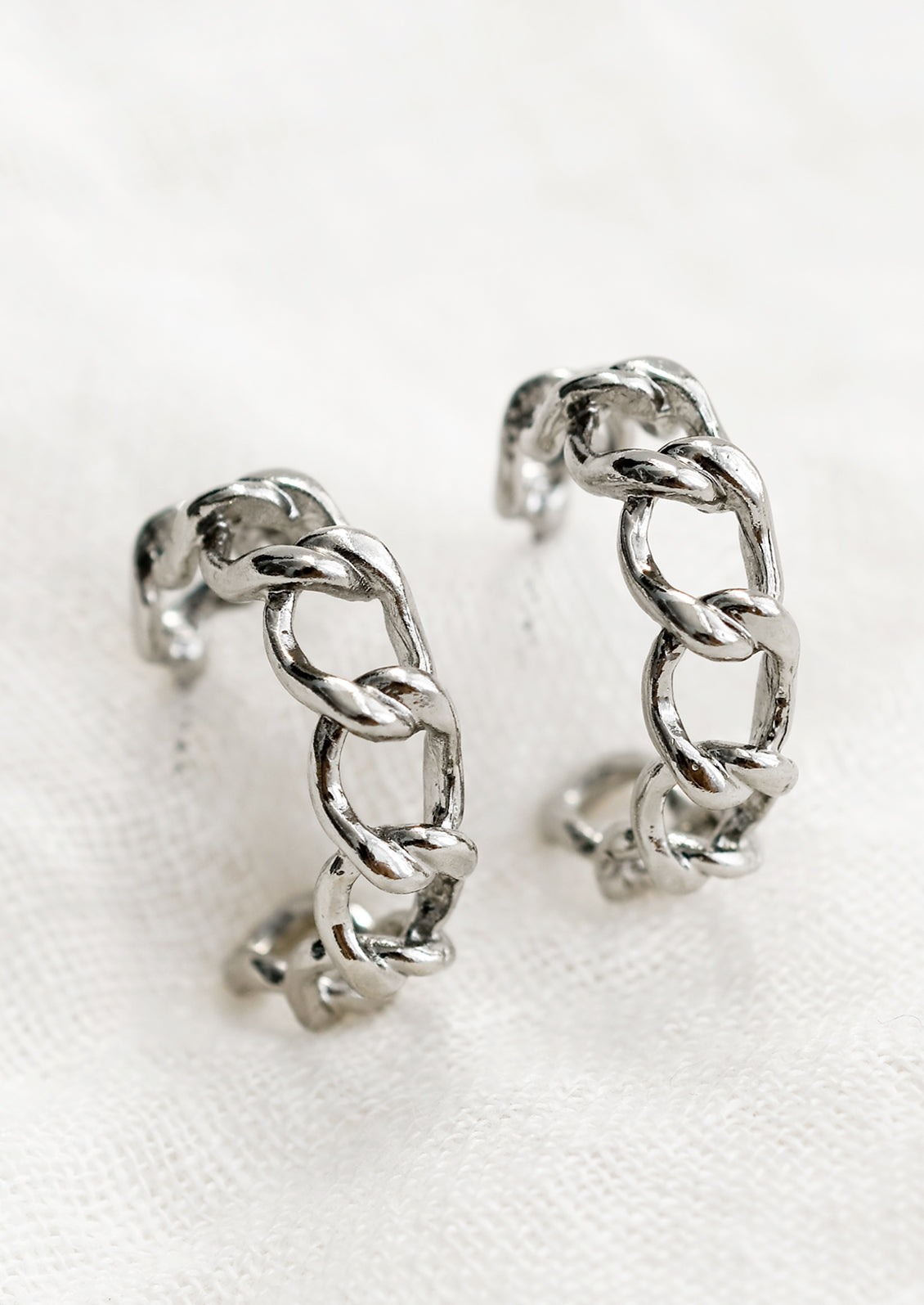 Chainlink Hoop Earrings