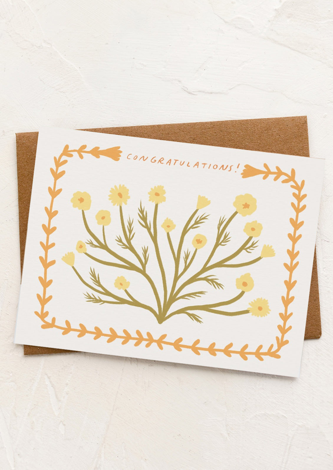 Chamomile Congratulations Card