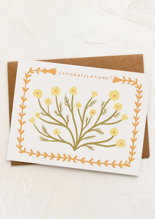 Chamomile Congratulations Card