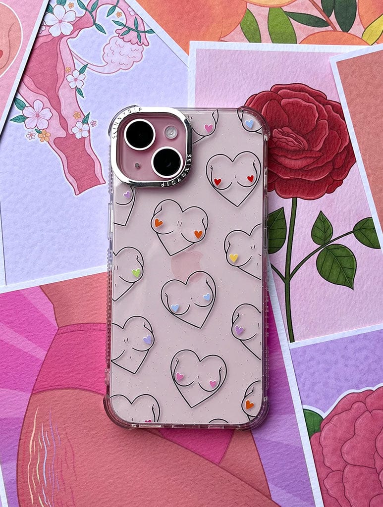 Charlotte Willcox x Skinnydip Boob Hearts Shock iPhone Case