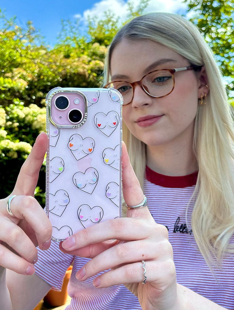 Charlotte Willcox x Skinnydip Boob Hearts Shock iPhone Case