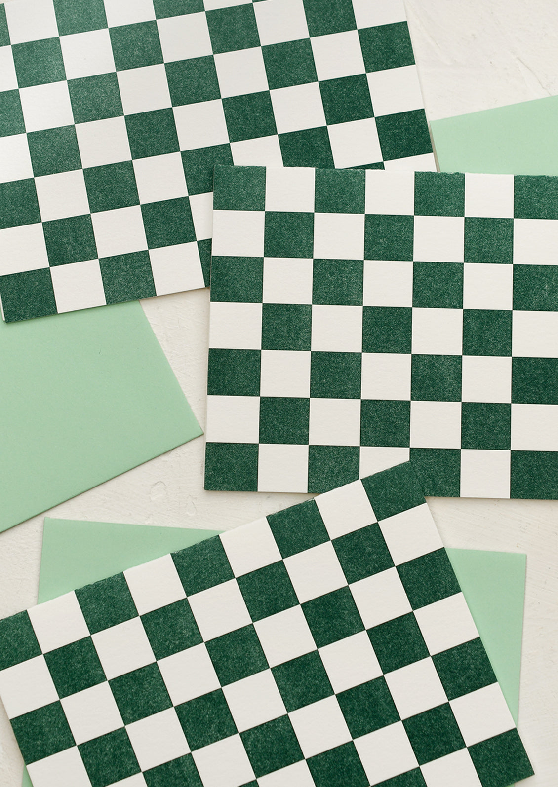 Checkered Blank Card Set