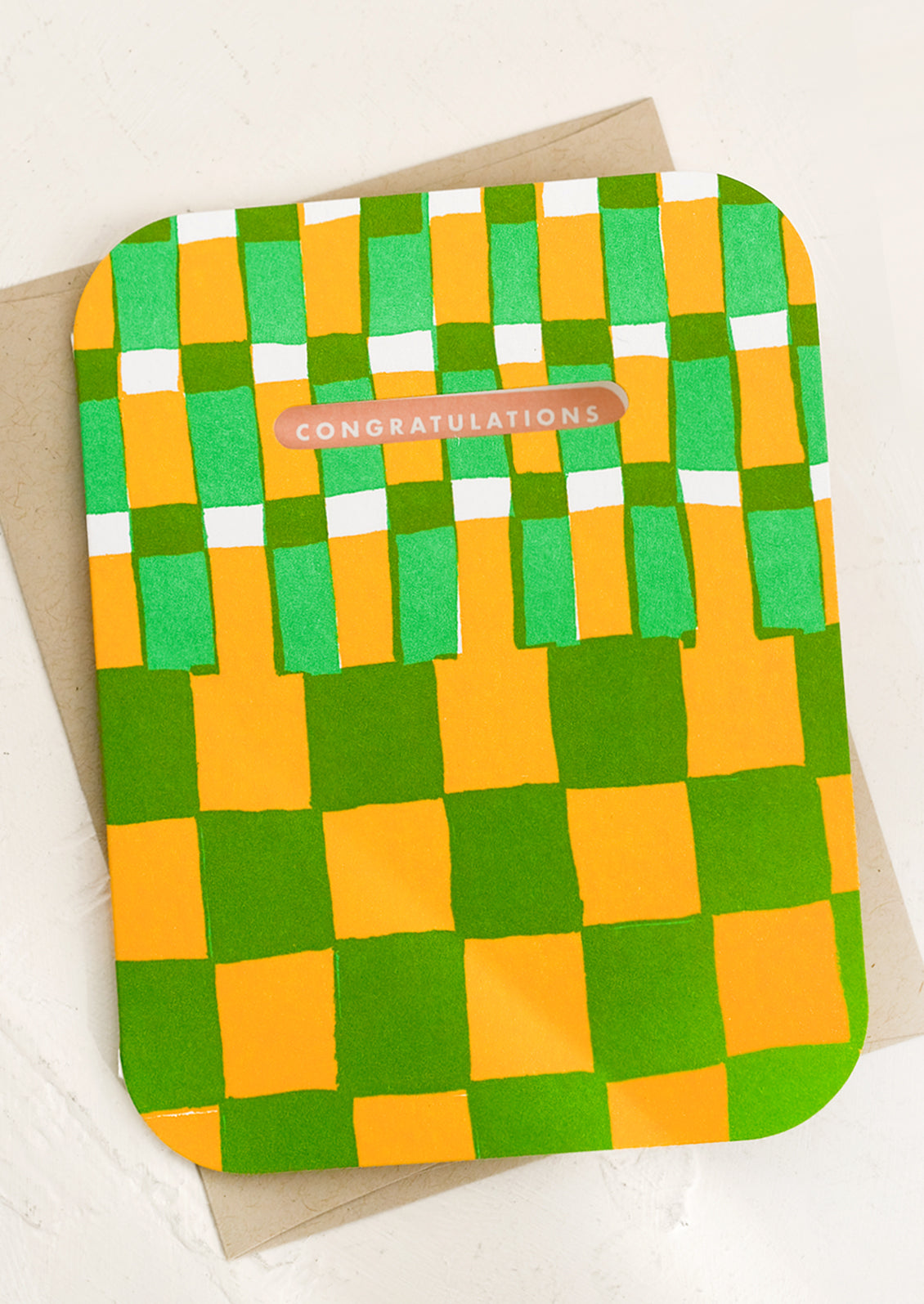 Checkerboard Congratulations Card