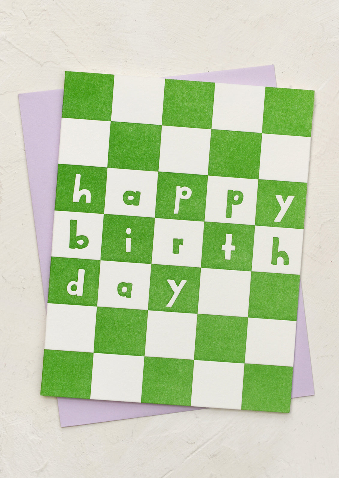 Checkered Happy Birthday Card