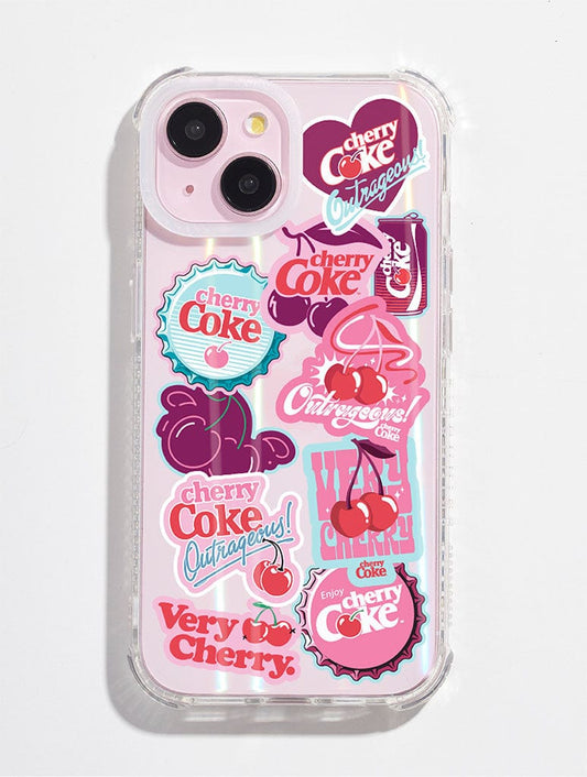 Cherry Coke Sticker Shock iPhone Case