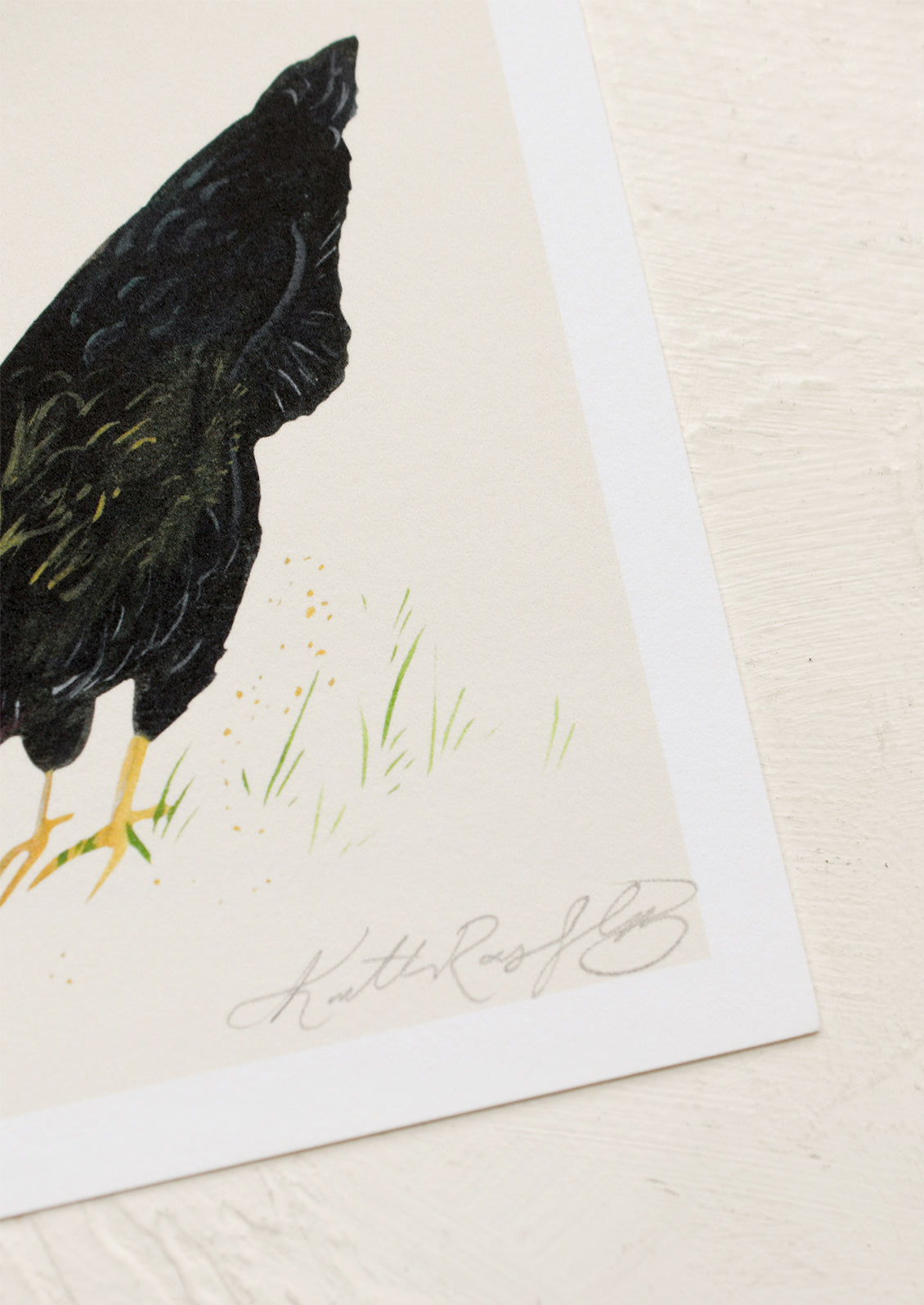Cottage Chickens Print