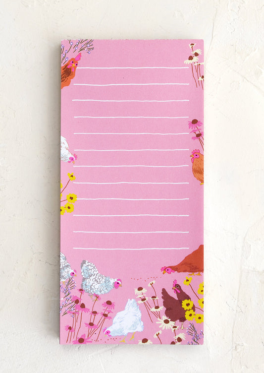 Garden Chickens Notepad