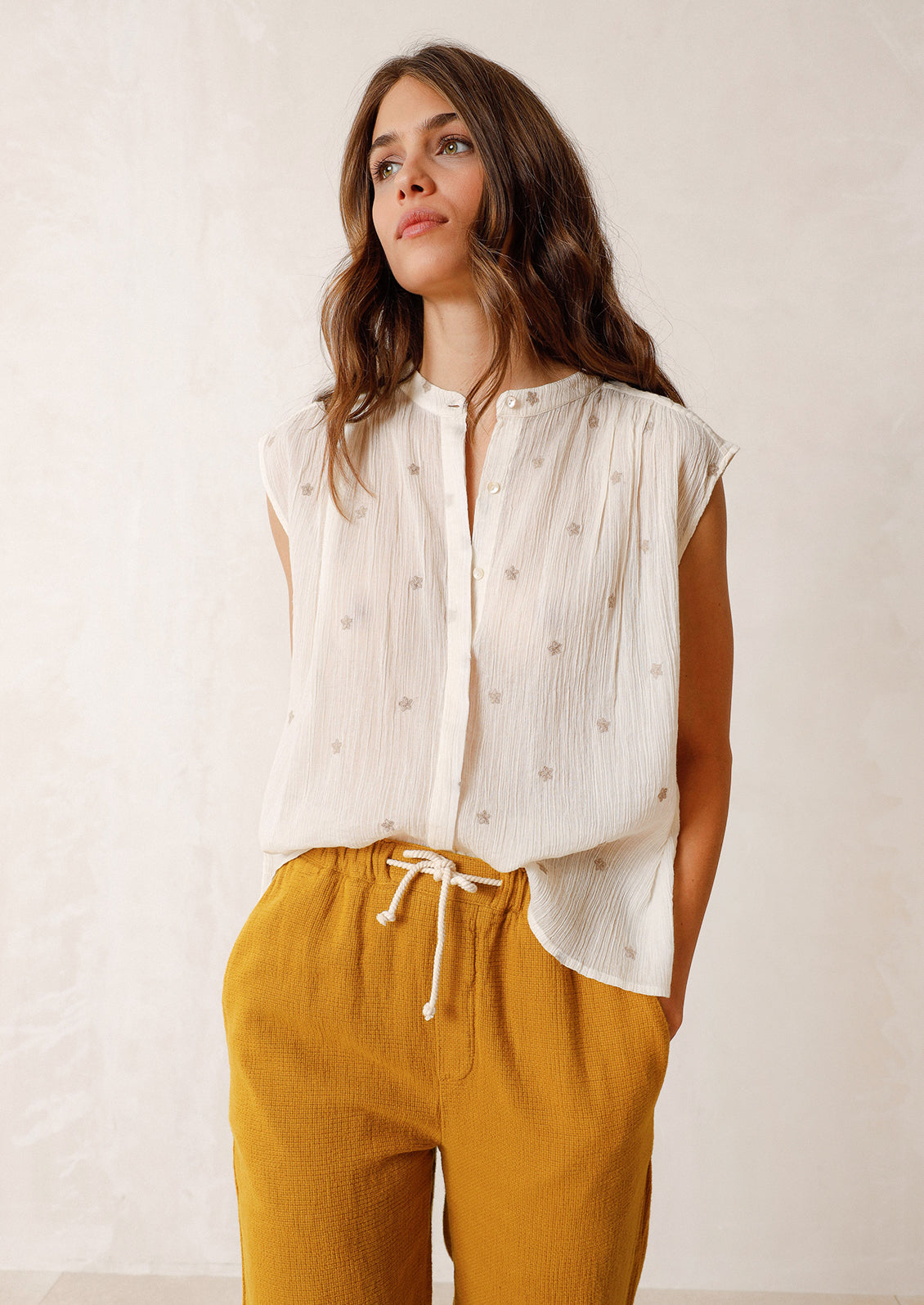 Chinti Embroidered Top