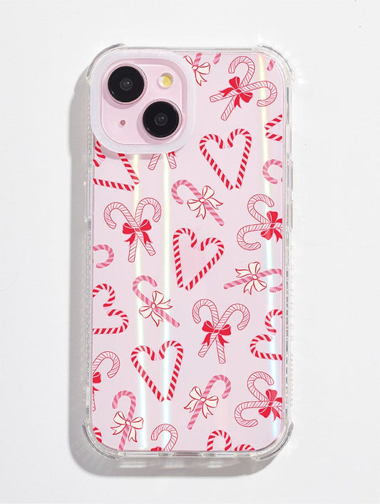Christmas Candy Canes Shock iPhone Case