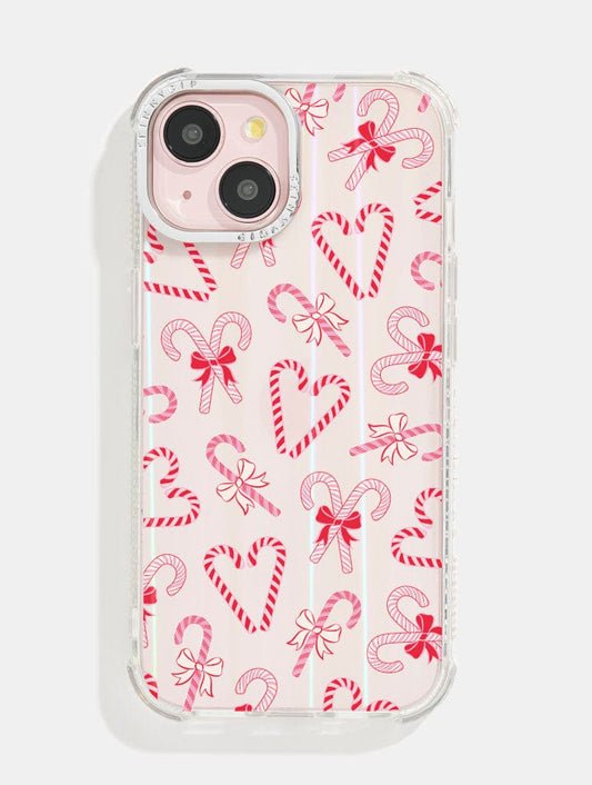 Christmas Candy Canes Shock iPhone Case