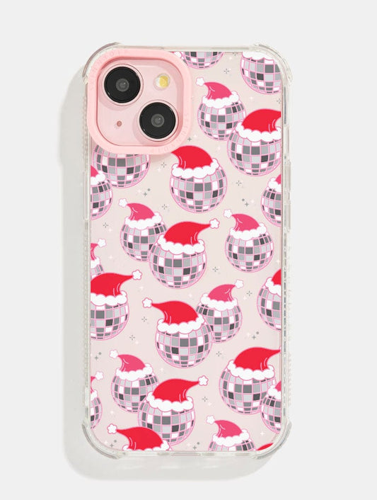 Christmas Disco Santa Hats Shock iPhone Case