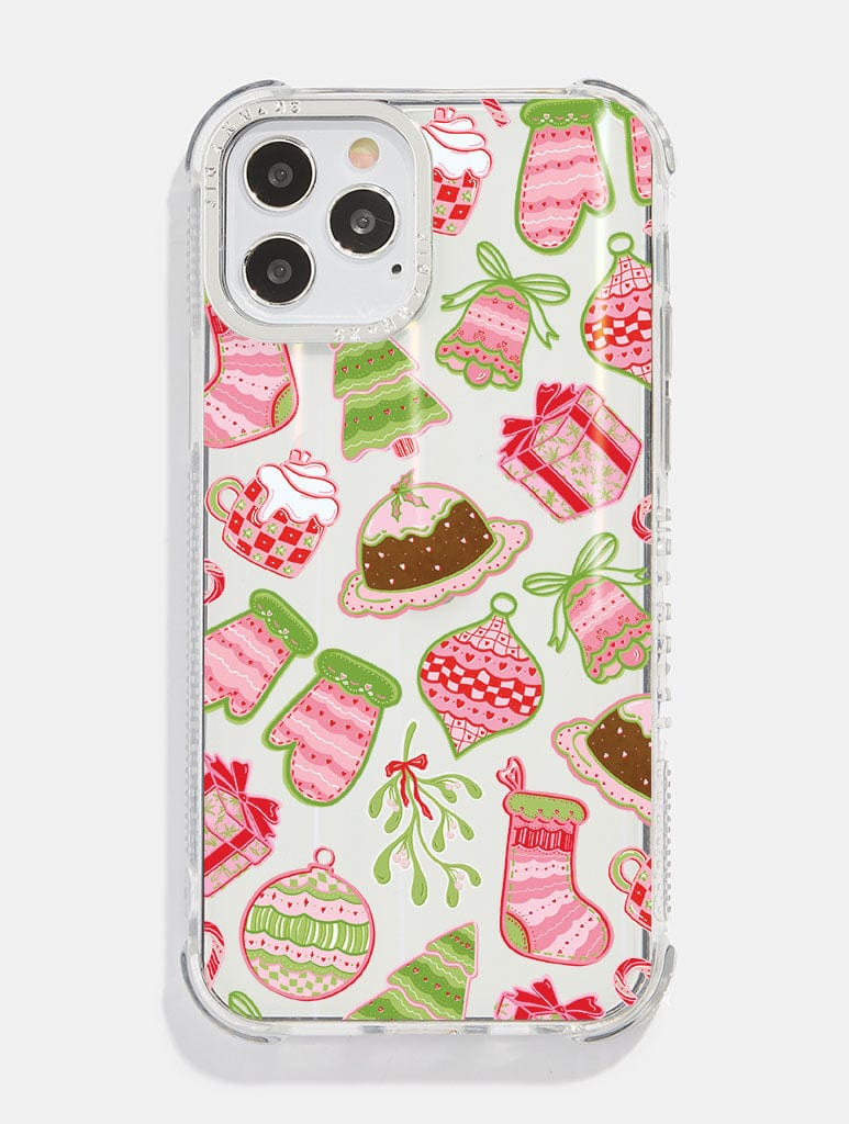 Christmas Doodle Shock iPhone Case
