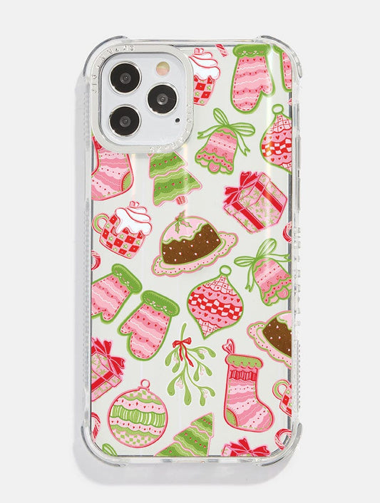 Christmas Doodle Shock iPhone Case